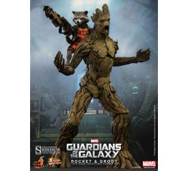 Guardians of the Galaxy Movie Masterpiece Action Figure 2 Pack 1/6 Rocket and Groot